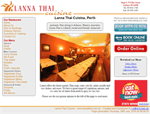 Tablet Screenshot of lannathai.com.au